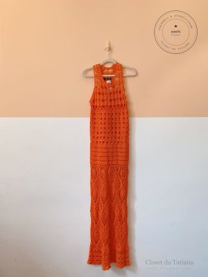 Vestido Crochet Talie Nk U - Laranja