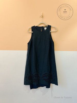 Vestido Barra Renda Batiche Azul | Tam: M