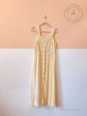 Vestido Estampa Anpô Amarela | Tam: P
