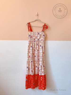 Vestido Xadrez Estampa C&A + La Pomponera | Tam: M
