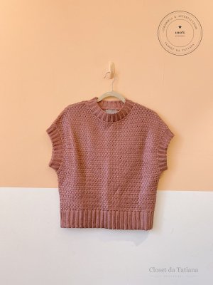 Blusa Tricot Karina Sterenberg Rosa | Tam: 38