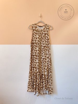 Vestido Onça Malha Animale | Tam: P