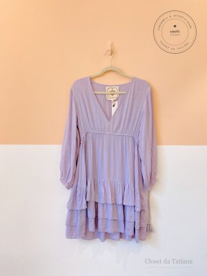 Vestido Curto Lilás Fios Z & L | Tam: M