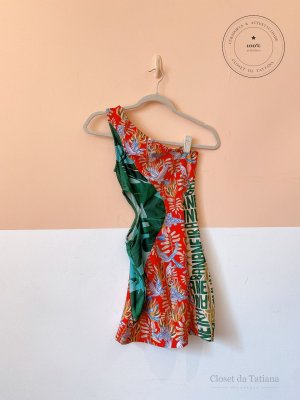 Vestido Estampado Ombro Só Farm | Tam: P