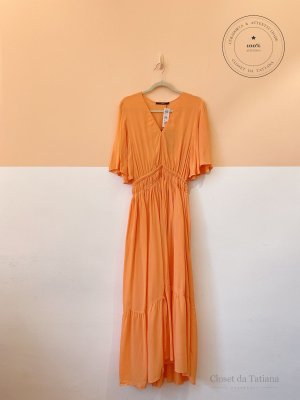 Vestido Fluído Animale Laranja | Tam: 38