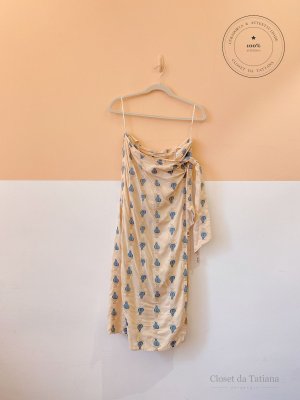 Saia Bordados Azuis Maria Filó | Tam: M