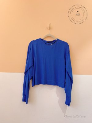 Blusa Manga Animale Azul | Tam: M