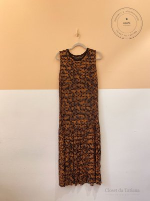 Vestido Estampa Lucidez Marrom | Tam: M