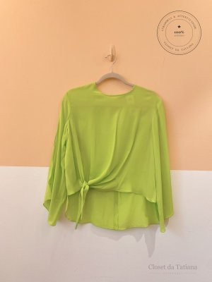 Blusa Laço Eva Verde | Tam: 40