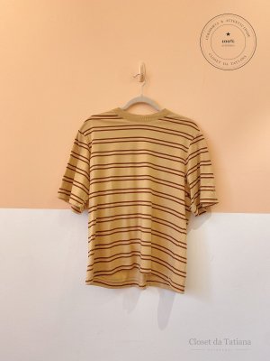 Blusa Listrada Hering Bege | Tam: G