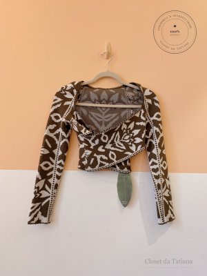 Blusa Tricot Estampa Farm Rio Verde | Tam: P