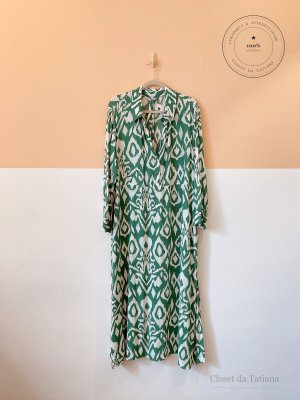 Vestido Estampa Zara Xxl - Verde