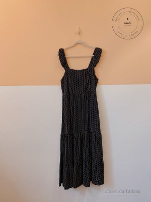 Vestido Estampa Listras Lizie Preta | Tam: GG