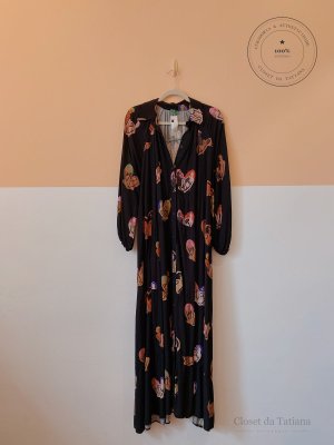 Vestido Estampa Farm Preto | Tam: G