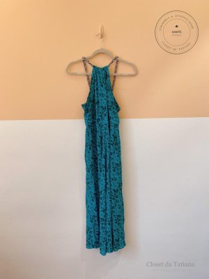 Macacão Estampa Alça Eva Azul | Tam: 42