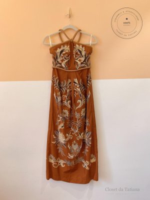 Vestido Estampa Farm Marrom | Tam: P