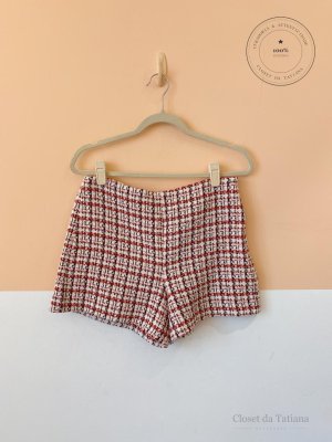 Short Tweed Zara Vermelho | Tam: P