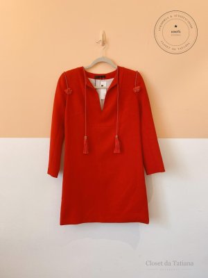 Vestido Detalhes Talie Nk Vermelho | Tam: 36