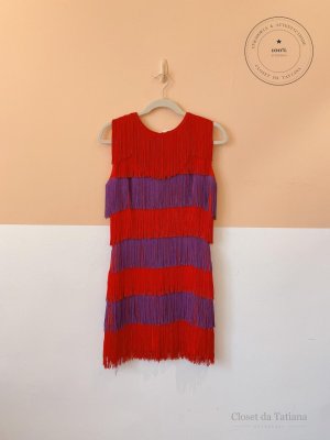 Vestido Franjas E Nk Vermelho | Tam: 38