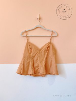 Blusa Peplum Dress To Bege | Tam: P