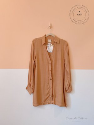 Chemise Botões Chez Nous Caramelo | Tam: P