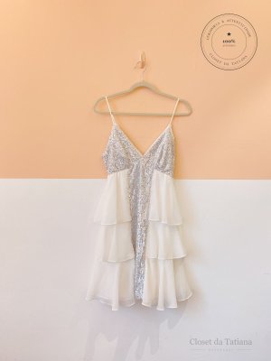 Vestido Brilhos Pratas Vies De Luxe | Tam: PP