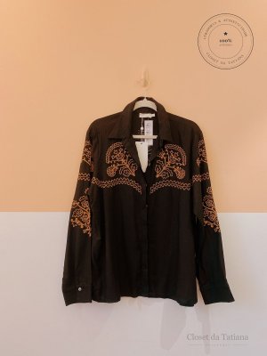 Camisa Bordados Lucidez Preta | Tam: GG