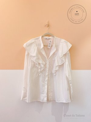 Camisa Babados Zara Branca | Tam: GG