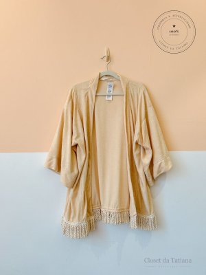 Kimono Atoalhado Franjas Missinclof | Tam: M