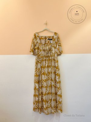 Vestido Estampa E Andrea Marques Bege | Tam: 40