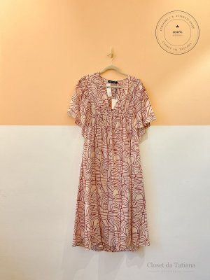 Vestido Estampa Andrea Marques Vermelha | Tam: 40
