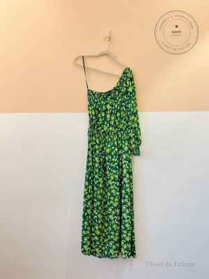 Vestido Ombro Só Estampa Andrea Marques Verde | Tam: 40
