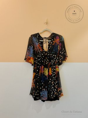 Vestido Curto Tule Estampa Dress To | Tam: P