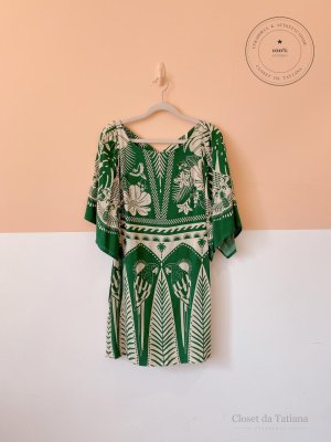 Vestido Curto Estampa Farm Verde | Tam: PP