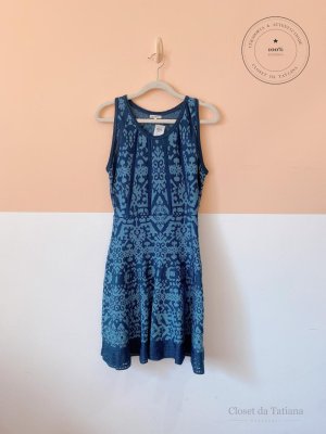 Vestido Midi Tricot Le Lis Blanc Azul | Tam: P