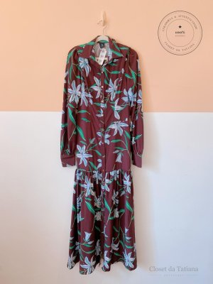 Vestido Estampa Litt Vinho | Tam: 38