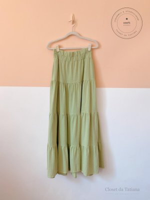 Saia Longa Malha J.Chermann Verde | Tam: P