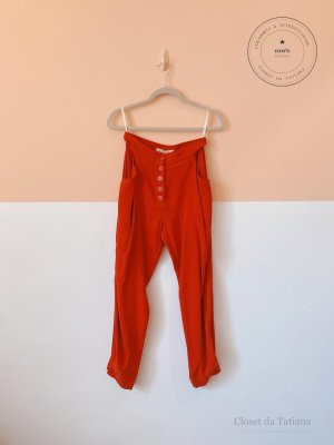 Calça Botões Le Soleil D’Ete Vermelha | Tam: P