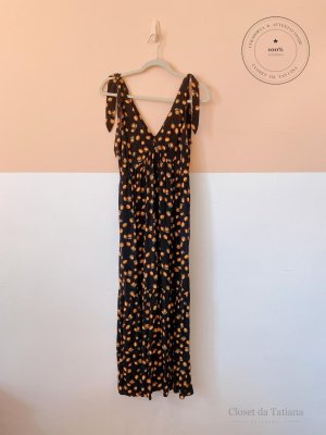 Vestido Laranjas Zara Preto | Tam: P