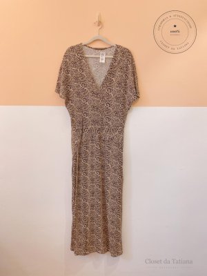 Vestido Estampa Maria Filó Preta | Tam: M