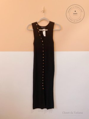 Vestido Tricot Botões Zara Preto | Tam: P