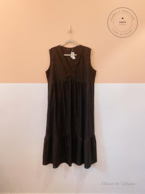 Vestido Linho Lizie Preto | Tam: GG