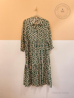 Vestido Estampa Zara Verde | Tam: M