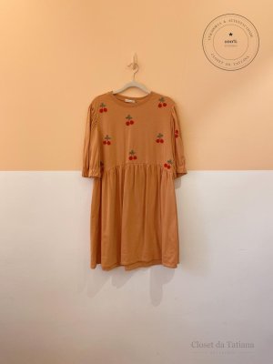 Vestido Curto Cerejas Dress To Marrom | Tam: G