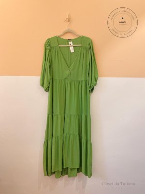 Vestido Camadas Cantão Verde | Tam: P