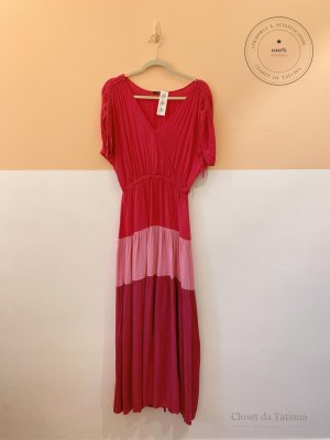 Vestido Camadas Luksa Rosa | Tam: P