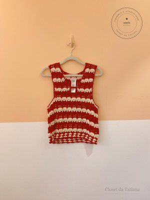 Blusa Crochet Zara Vermelha | Tam: M