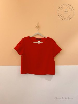 Blusa Textura Mixed Vermelha | Tam: P