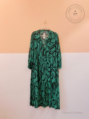 Vestido Estampa Zara Xxl - Verde