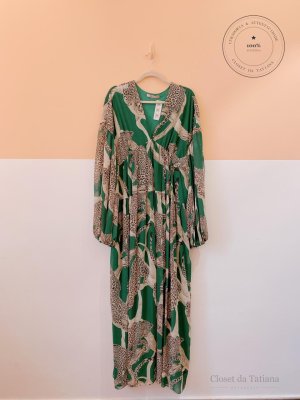 Vestido Fluido Tigres Tig Verde | Tam: G